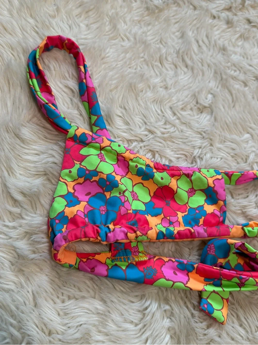 Frankie’s Bikini Willow Top in Groovy Print - Size Medium